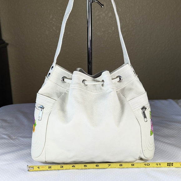 Disney World Minnie Mouse Tattoo Shoulder Bag Drawstring Vintage - Picture 2 of 8